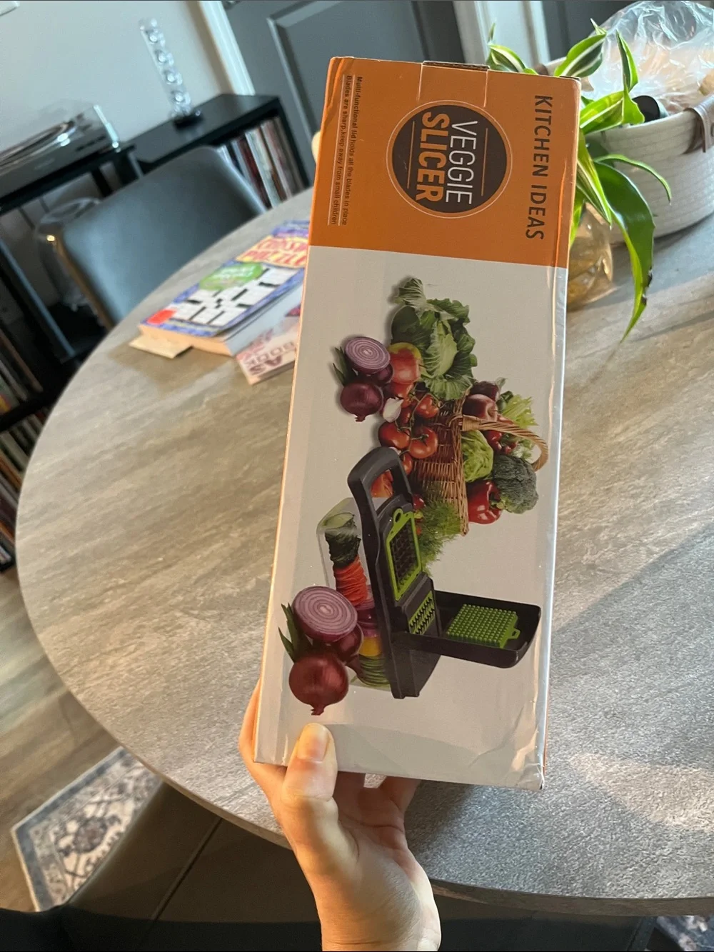 Brand new multi option high capacity veggie slicer with catch bin under